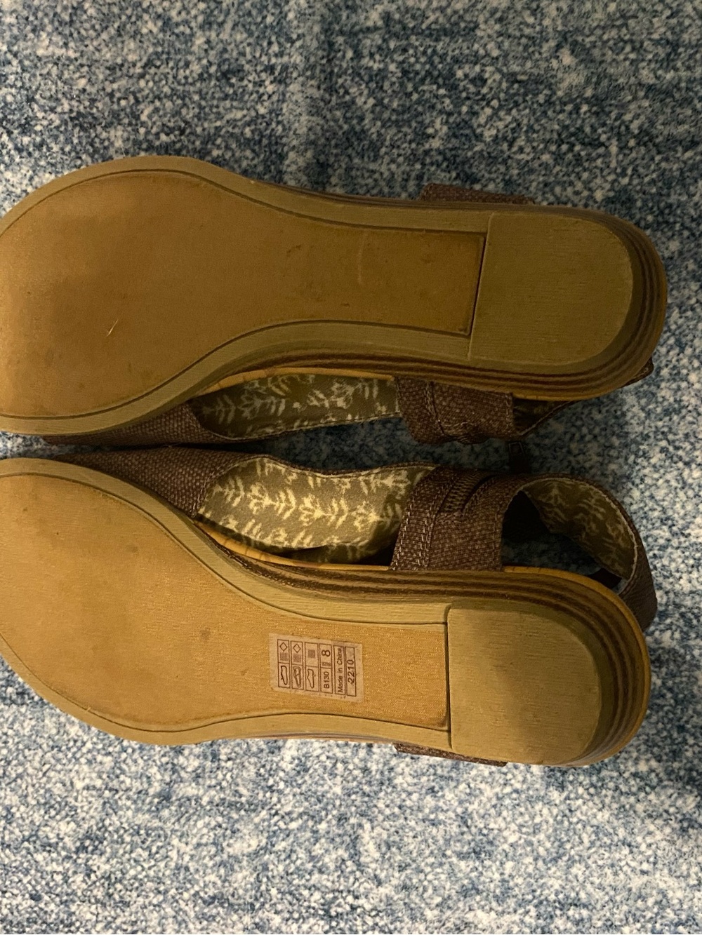 Blowfish Brown Textured Open-Toe Slingback Sandals - Picture 6 of 7
